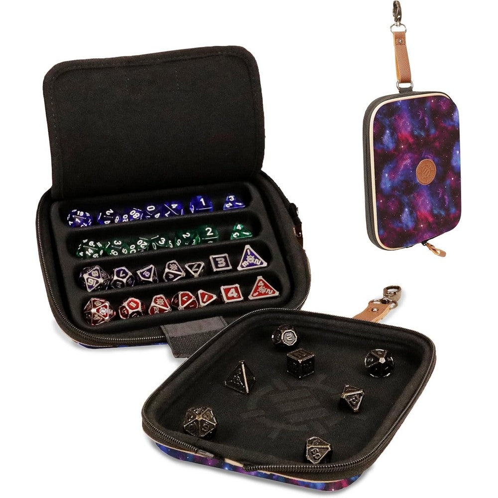 ENHANCE Designer Edition Dice Tray - Dice Case and Dice Holder (Galaxy)