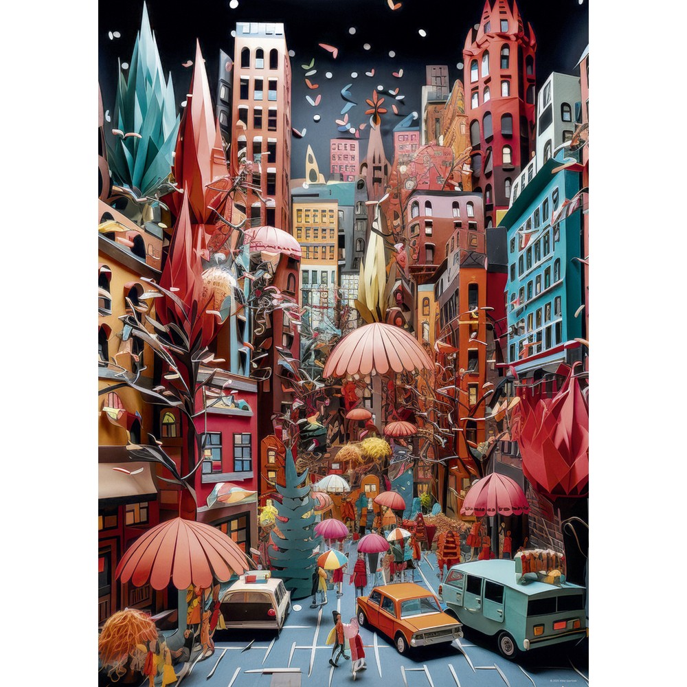 Heye - Gavriloski; Paper-Like, Street Canyon 1000 Piece - Jigsaw Puzzle