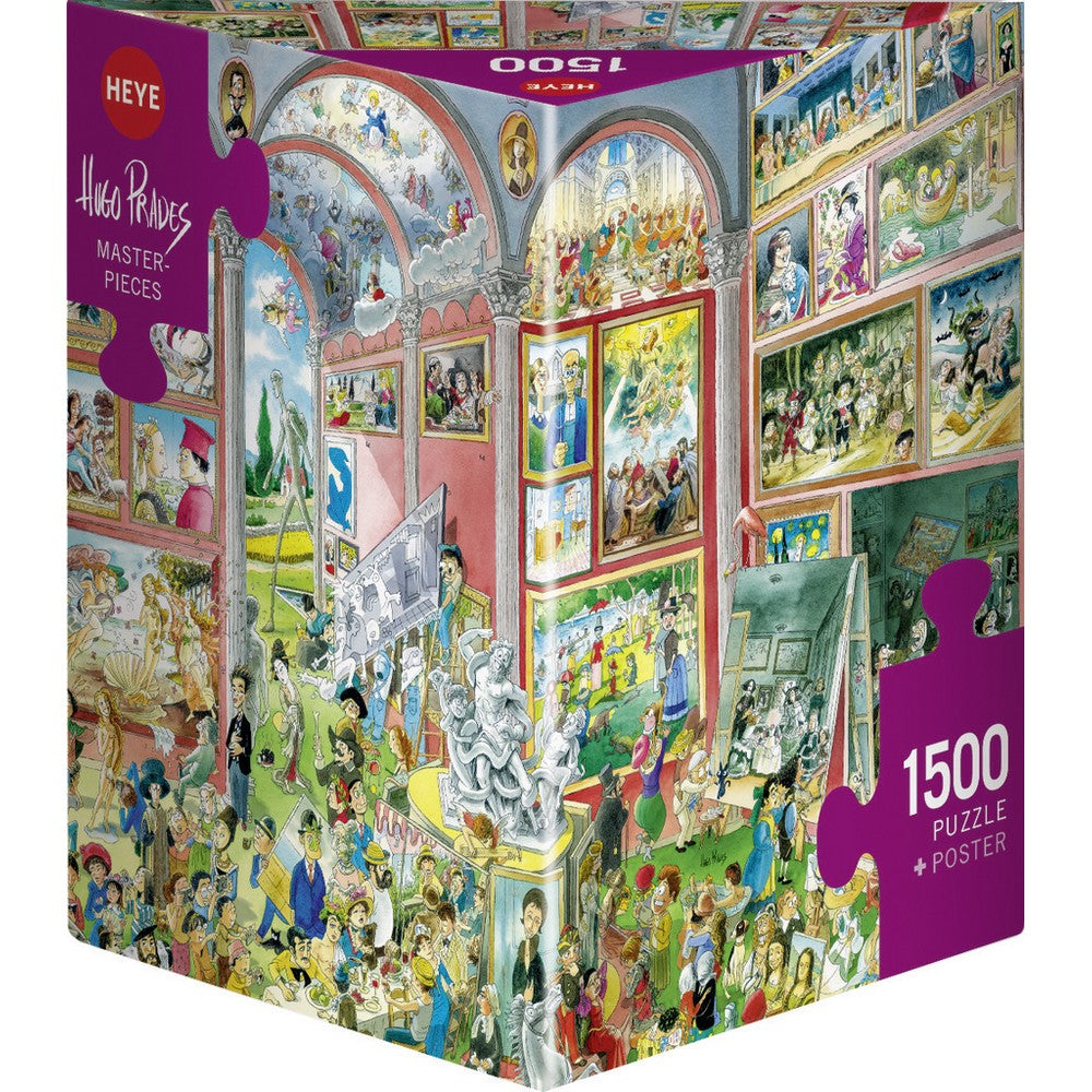 Puzzle - Heye - Triangular Box - Prades; Masterpieces 1500pc