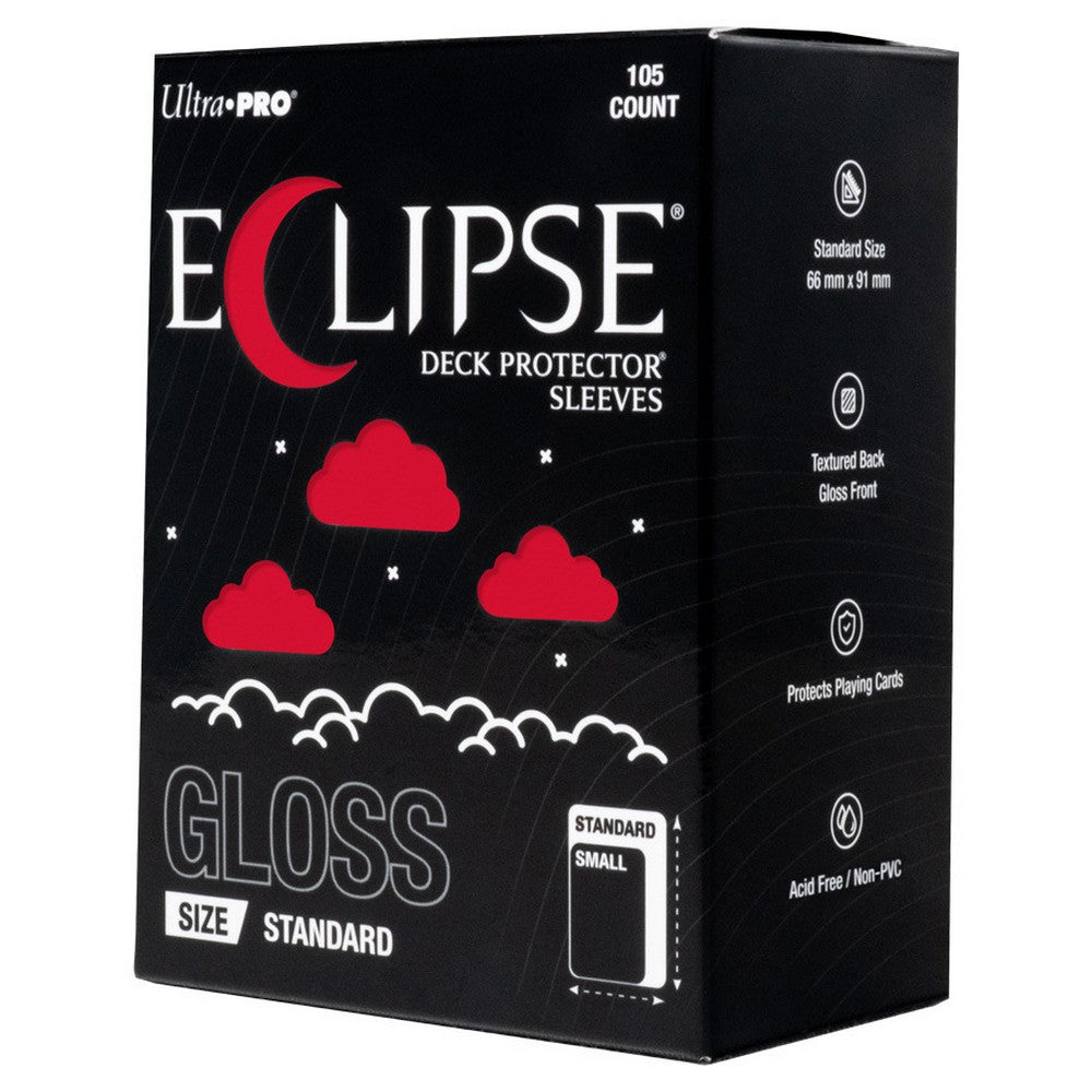 Ultra Pro: UP16704 ECLIPSE Gloss Standard DECK PROTECTOR Sleeves: Apple Red
