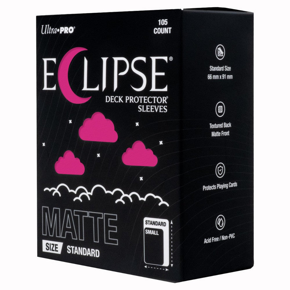Ultra Pro: UP16688 ECLIPSE Matte Standard DECK PROTECTOR Sleeves: Hot Pink