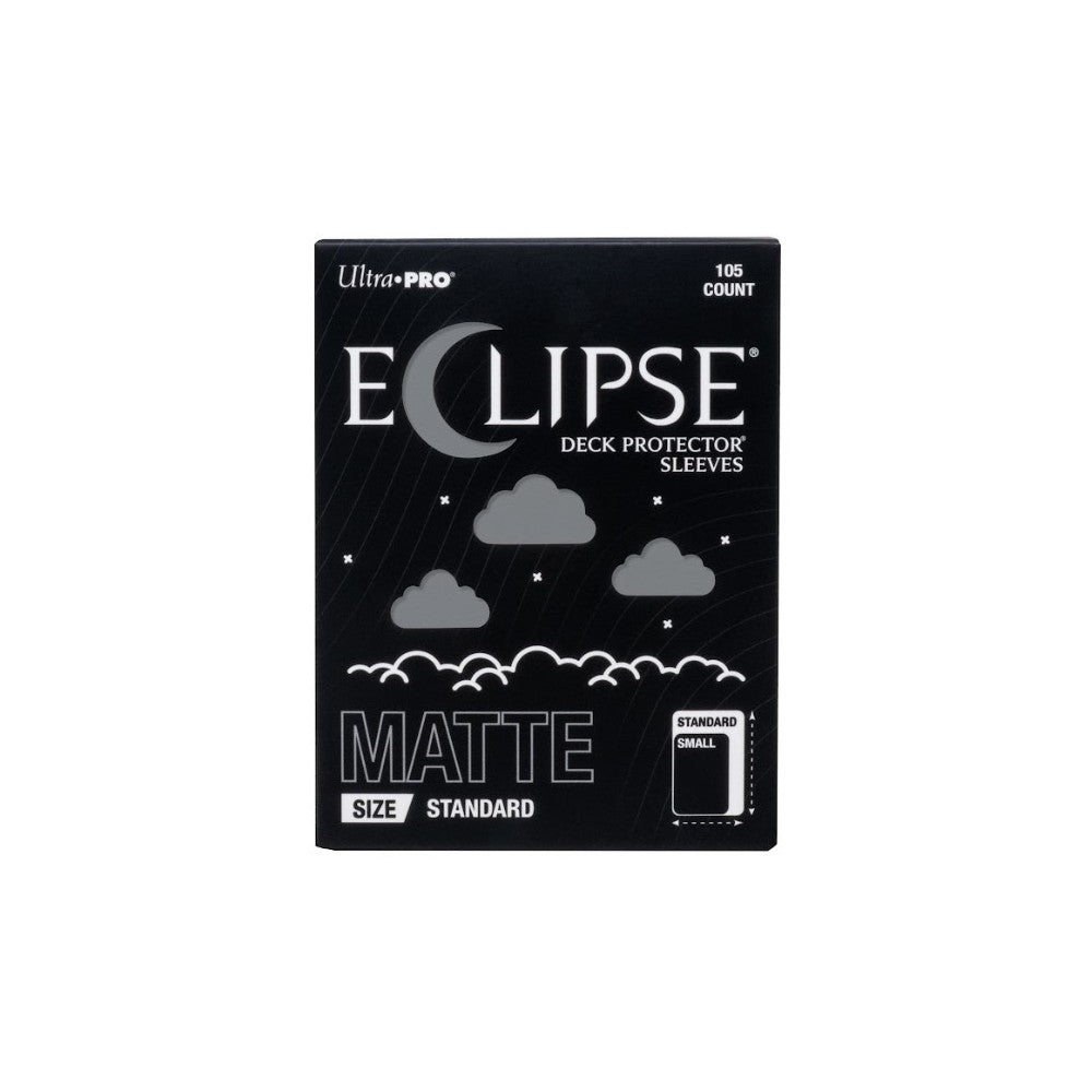 Ultra Pro: UP16689 ECLIPSE Matte Standard DECK PROTECTOR Sleeves: Smoke Grey