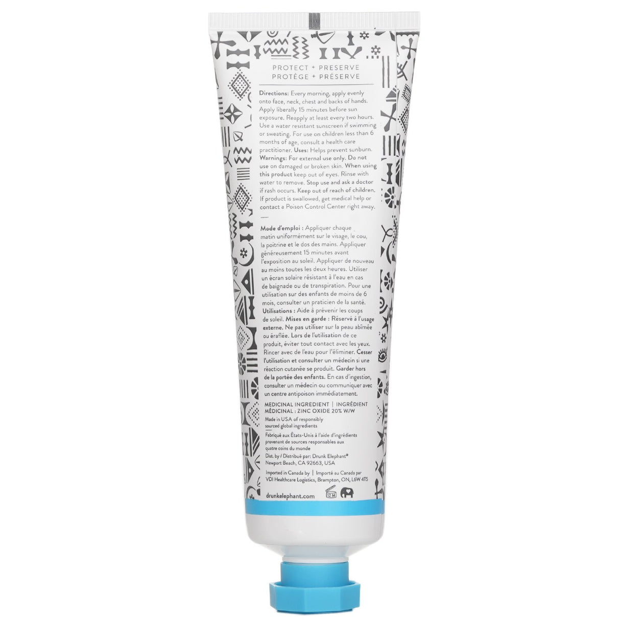 Drunk Elephant Umbra Sheer Physical Daily Defense Protection SPF 30 90ml/3oz
