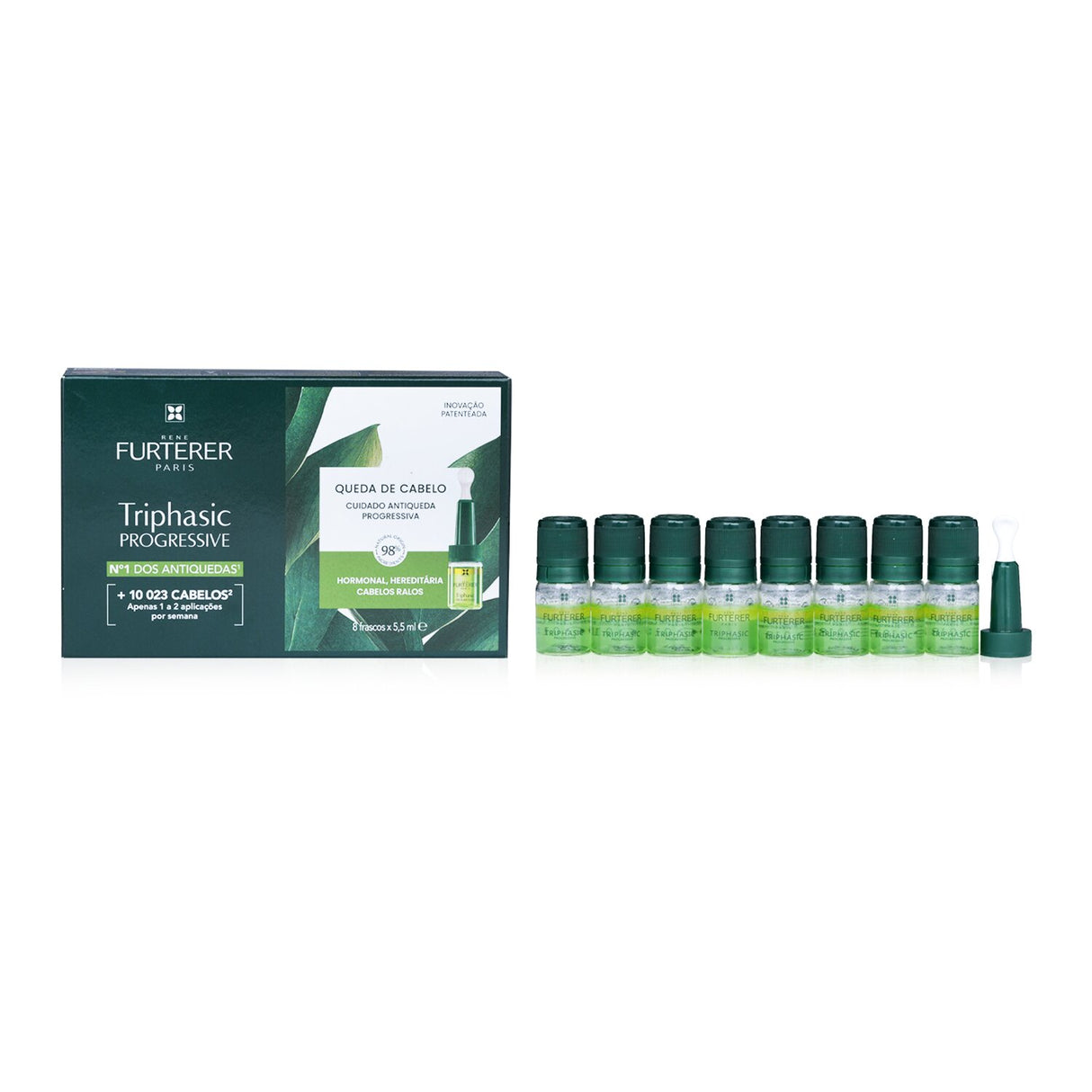 Rene Furterer - Triphasic Progressive Anti-Hair Loss Treatment - 8x5.5ml/0.18oz