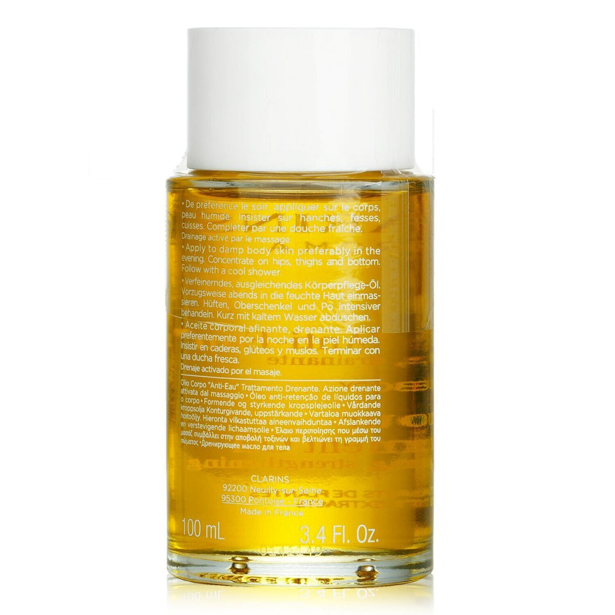 Clarins Body Treatment Oil - Contour: 100ml rejuvenating oil for tired legs, enriched with plant extracts and hazelnut oil.