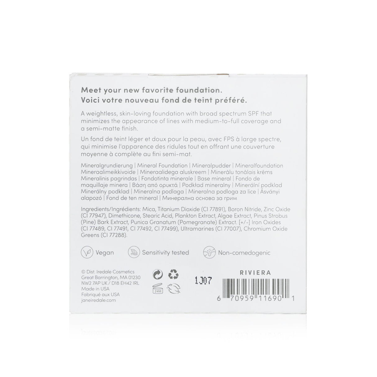 Jane Iredale - PurePressed Base Mineral Foundation Refill SPF 20 - Riviera - 9.