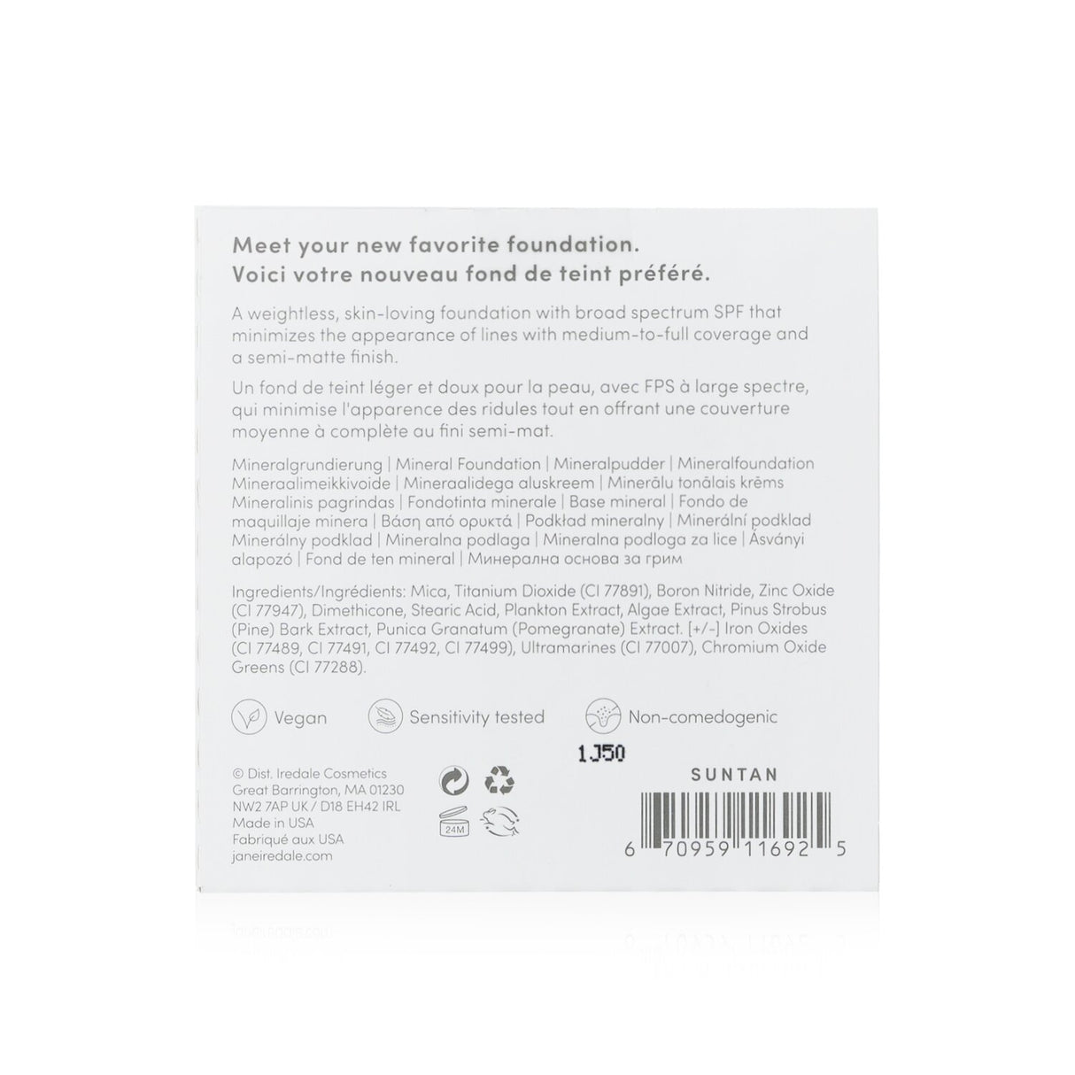 Jane Iredale - PurePressed Base Mineral Foundation Refill SPF 20 - Suntan - 9.9
