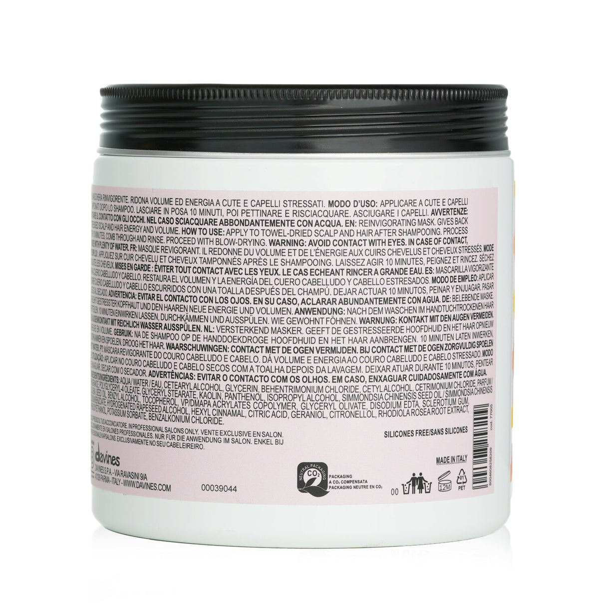 Davines The Wake Up Circle Hair And Scalp Day After Recovery Mask (Salon Size) 7