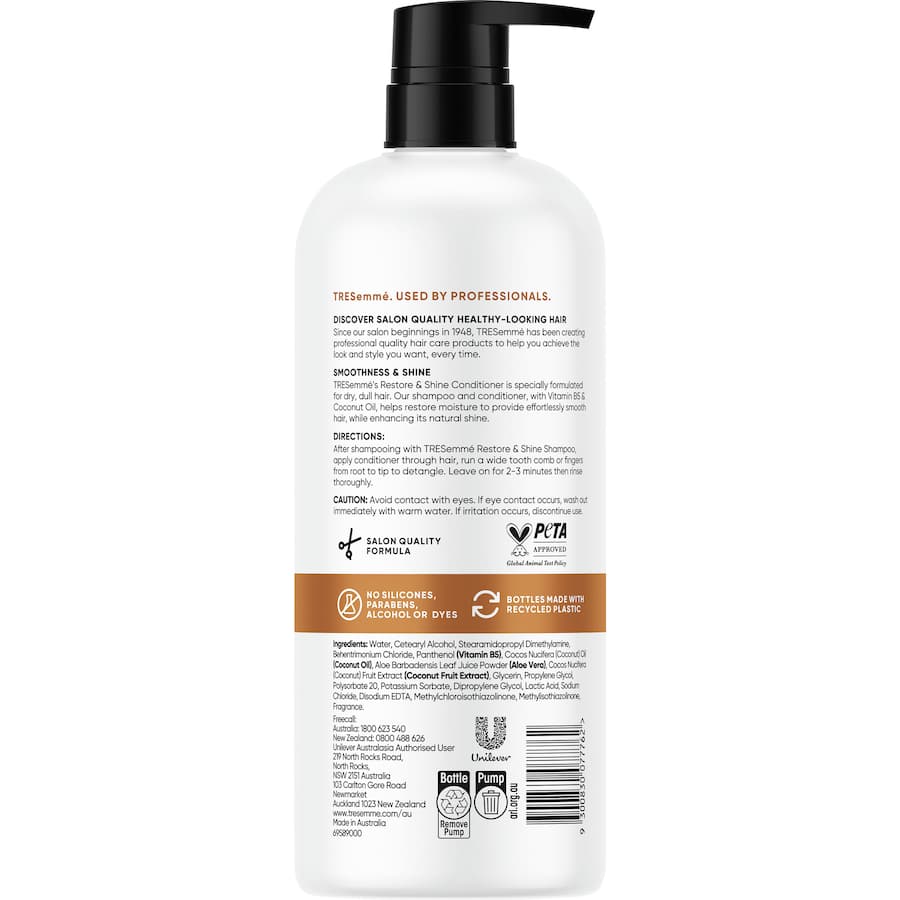 Tresemme Conditioner Restore & Shine Pump 940mL