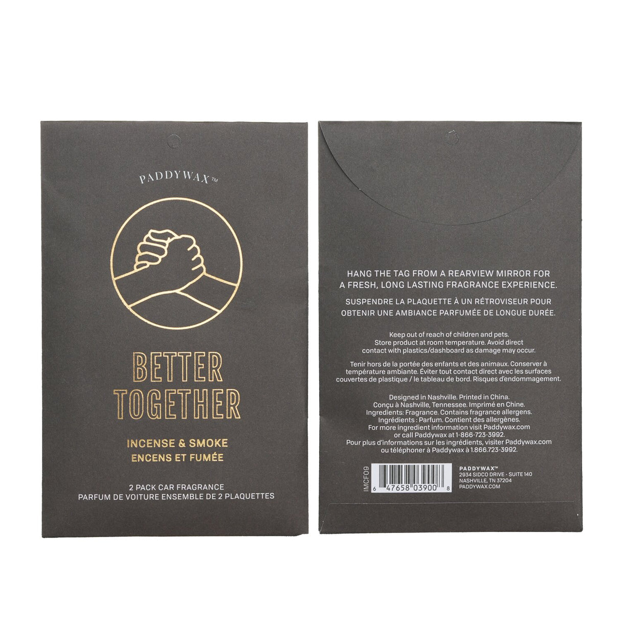 "Two vegan car fragrances from Paddywax’s Impressions Collection, designed to freshen and elevate your driving experience."
