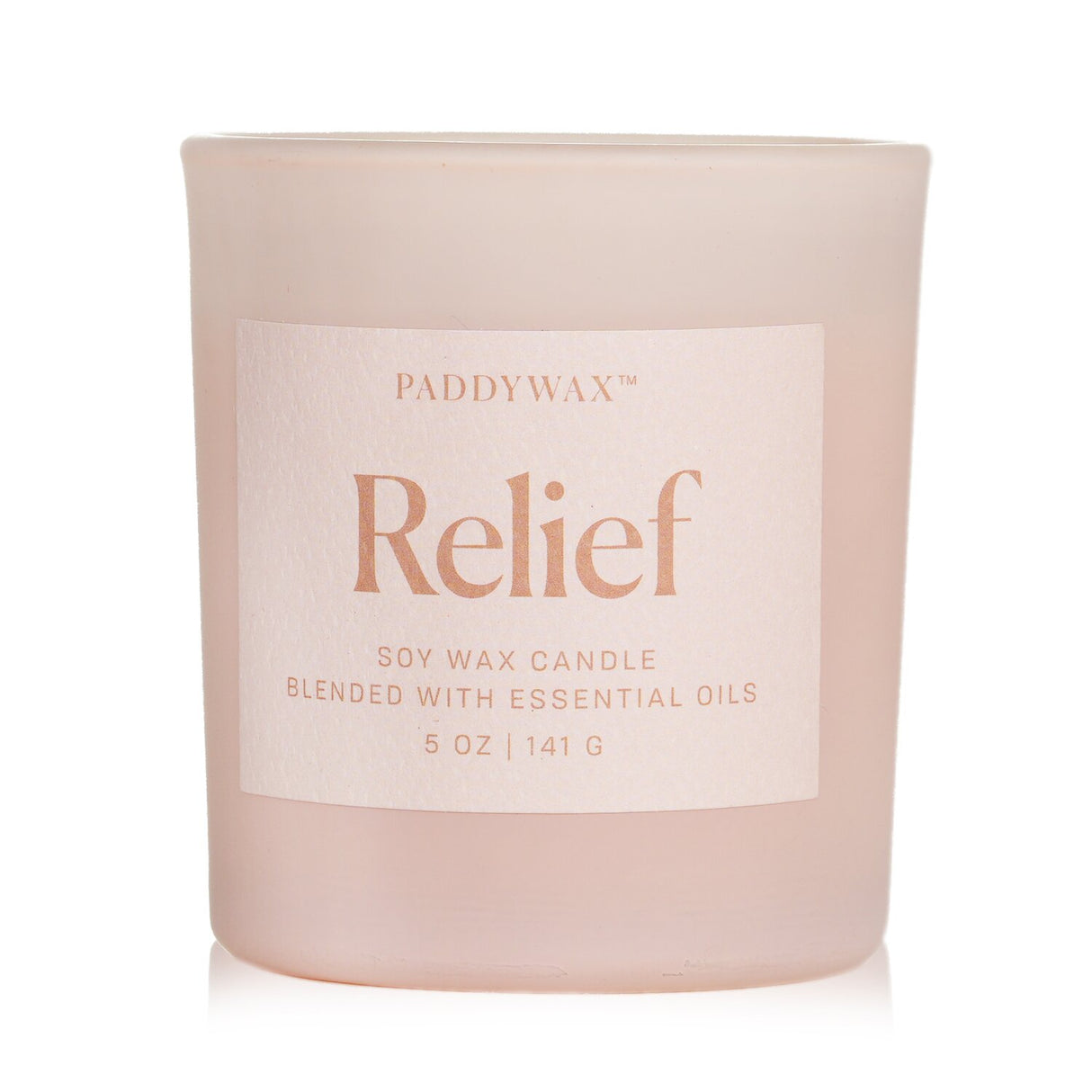 Milky matte glass candle filled with 100% essential oils, designed for relaxation and a clean burn. Ideal self-care gift.