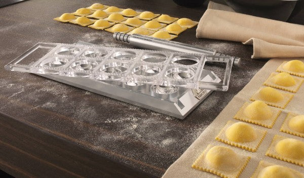Ravioli Tablet W/Rolling Pin - Silver - Marcato