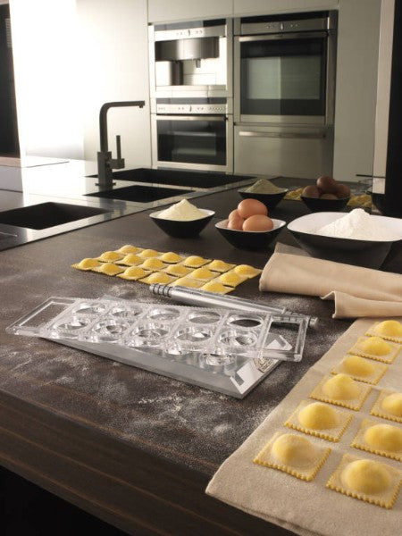 Ravioli Tablet W/Rolling Pin - Silver - Marcato