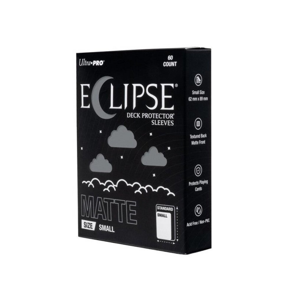 Ultra Pro: UP16699 ECLIPSE Matte Small DECK PROTECTOR Sleeves: Smoke Grey - 60ct