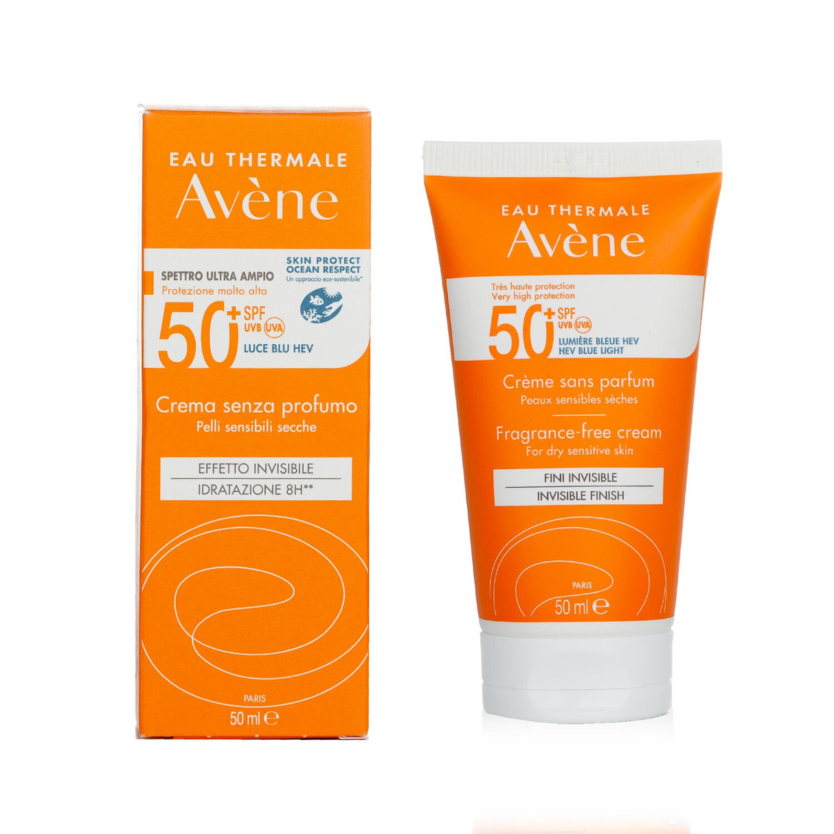 Avene - Very High Protection Fragrance-Free Cream SPF50+ - For Dry Sensitive Ski