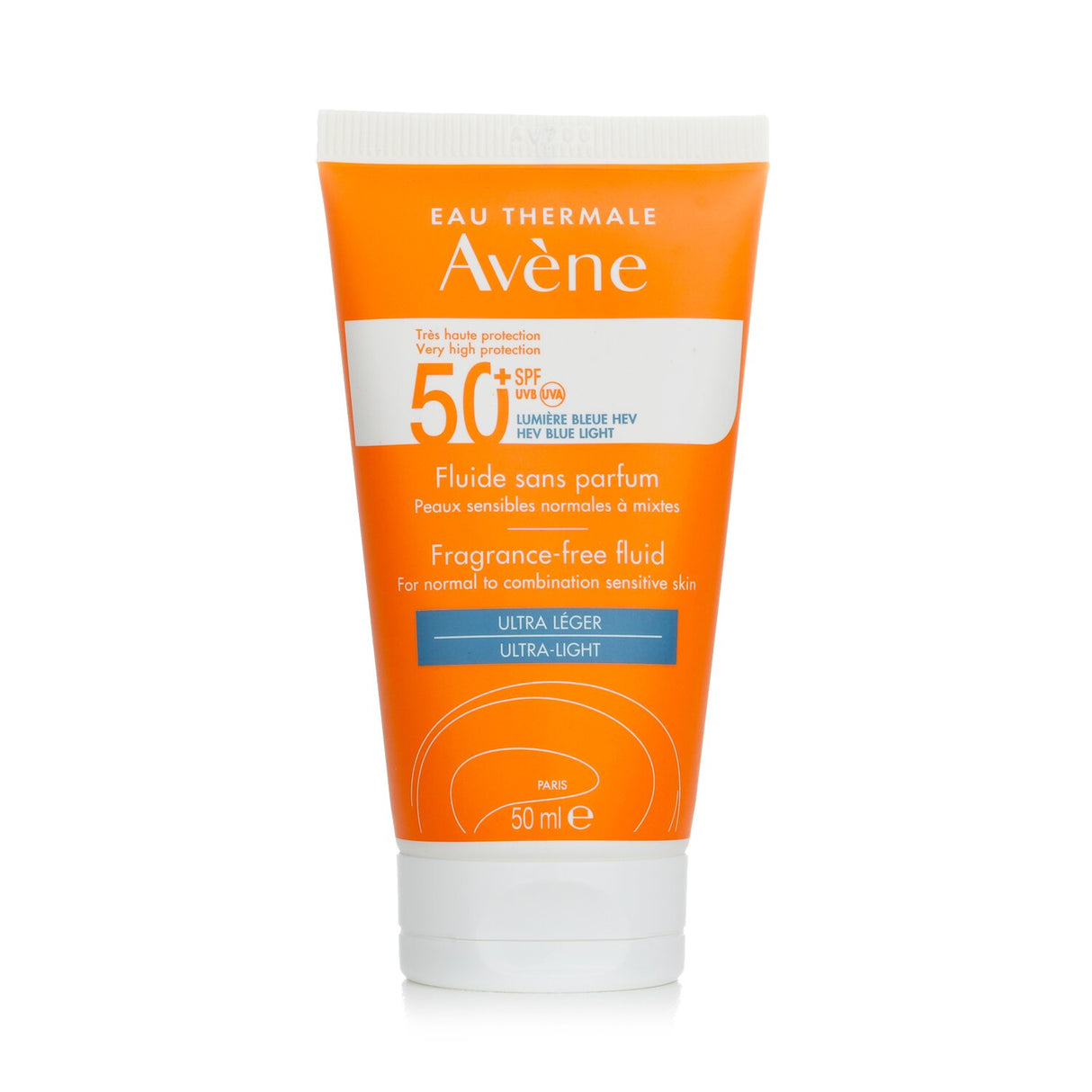 Avene - Very High Protection Fragrance-Free Fluid SPF50+ - For Normal to Combina