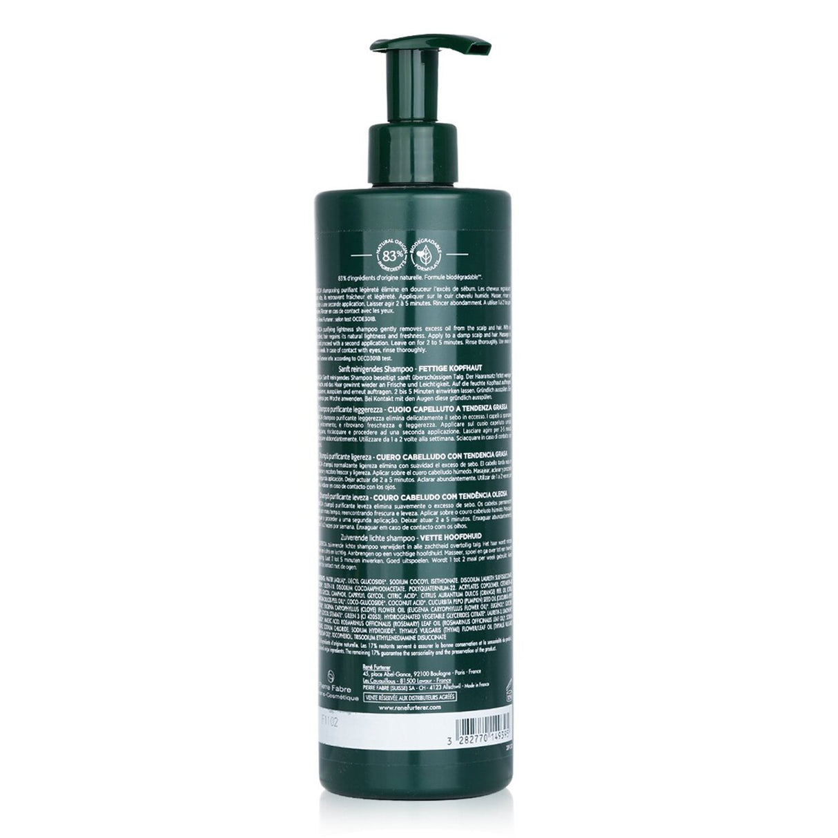 Rene Furterer Curbicia Purifying Lightness Shampoo - Scalp Prone to Oiliness (Sa