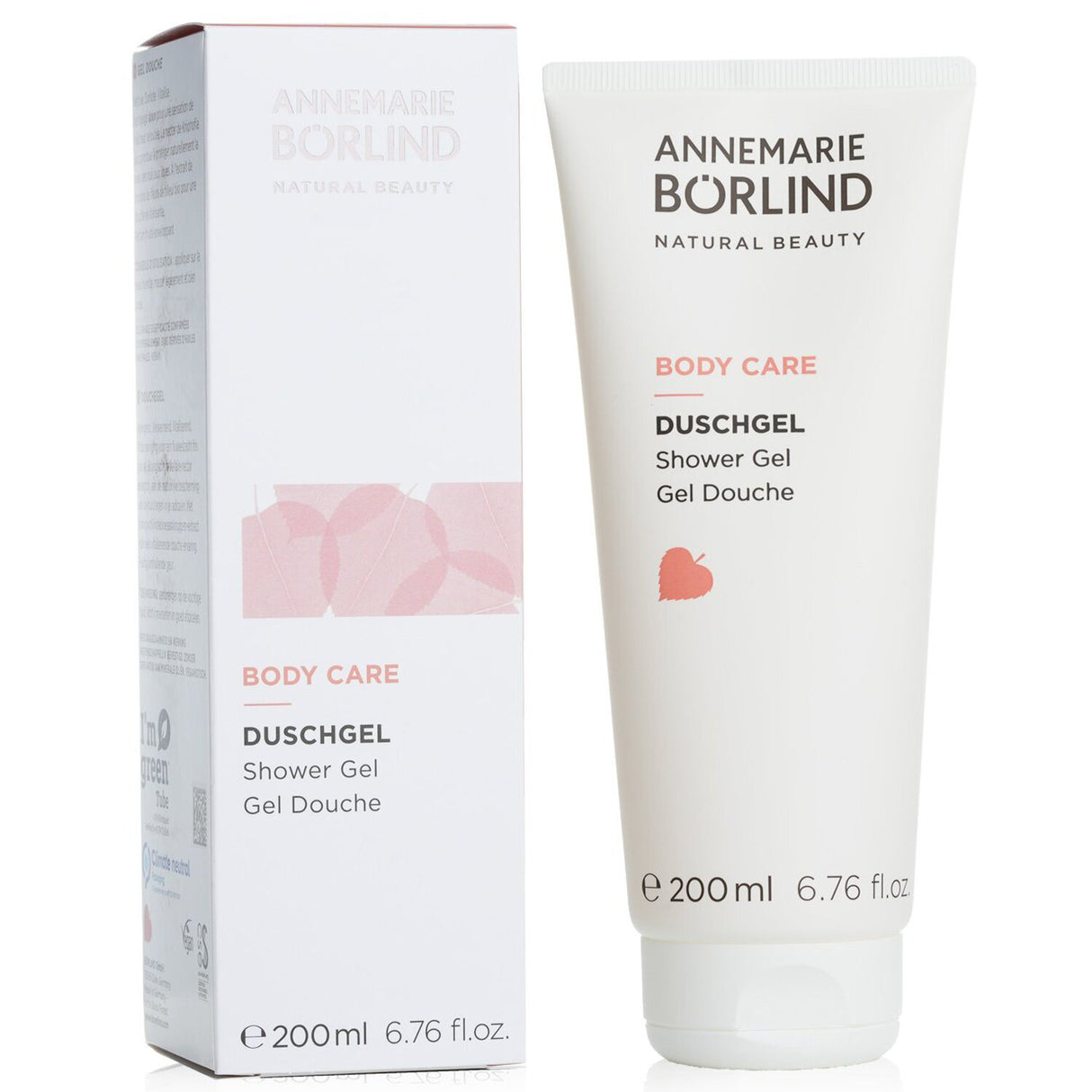 Annemarie Borlind Body Care Shower Gel in 200ml, infused with organic extracts for gentle cleansing and revitalized skin.