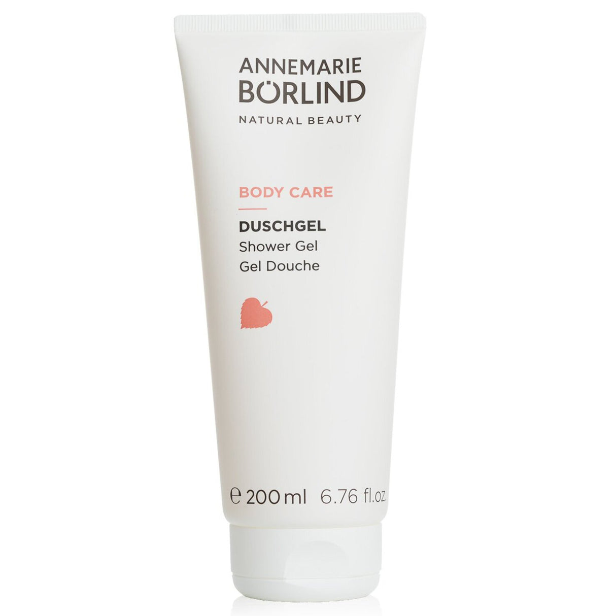 Annemarie Borlind Body Care Shower Gel in 200ml, mild cleansing with organic extracts for refreshed, firm, and moisturized skin.