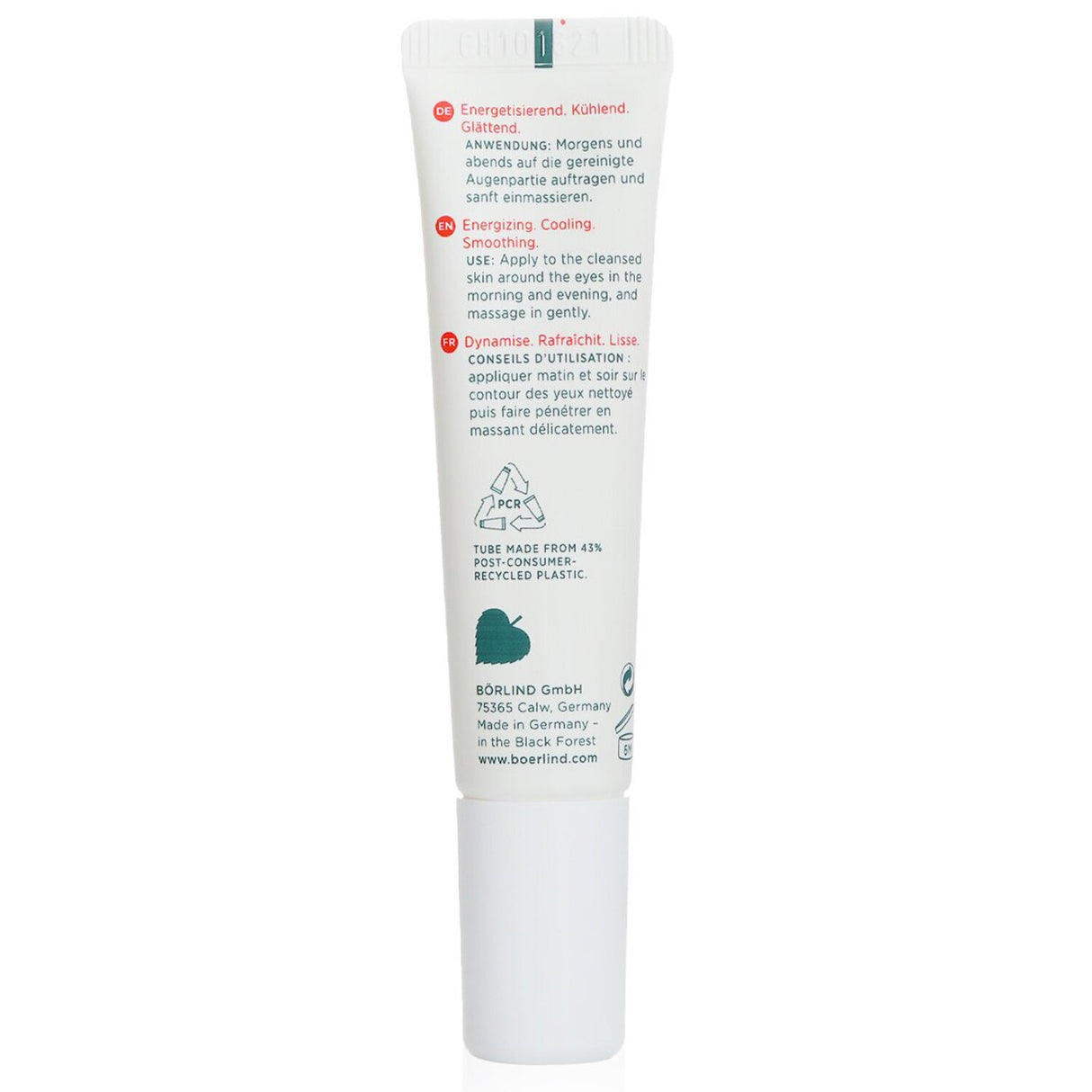 Cooling eye cream for men with taurine and juniper extract, reducing puffiness and wrinkles for a refreshed look.