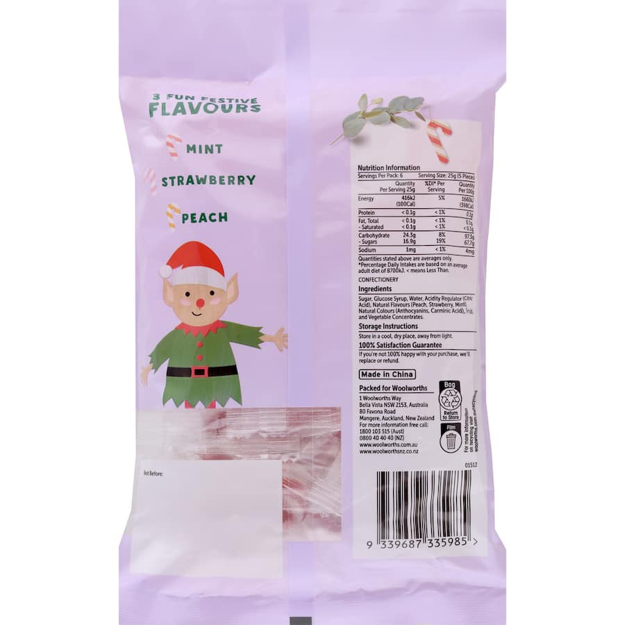 Woolworths Candy Canes Assorted