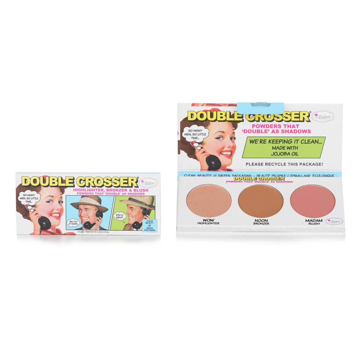 TheBalm - Double Crosser (Highlighter, Bronzer & Blush) - 8.5g/0.29oz