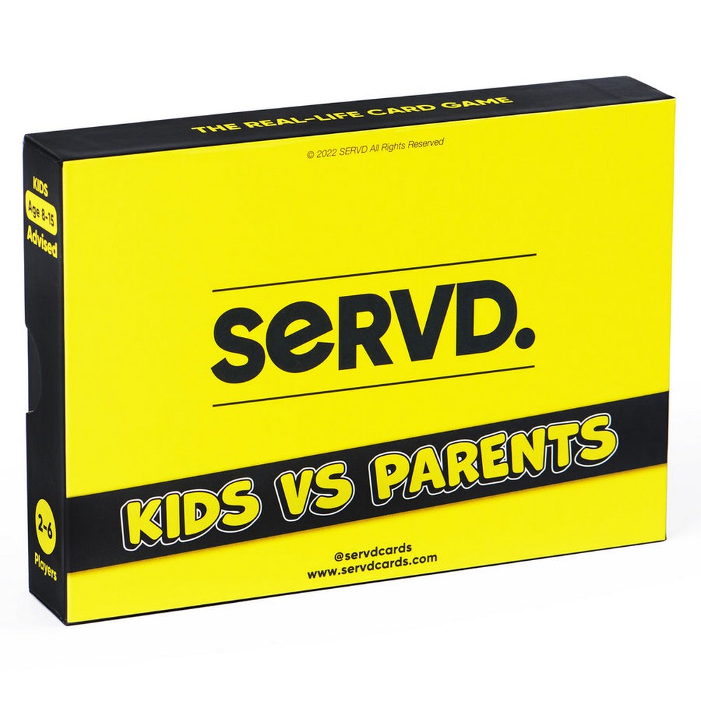 Servd Kids Vs Parents - Card Game