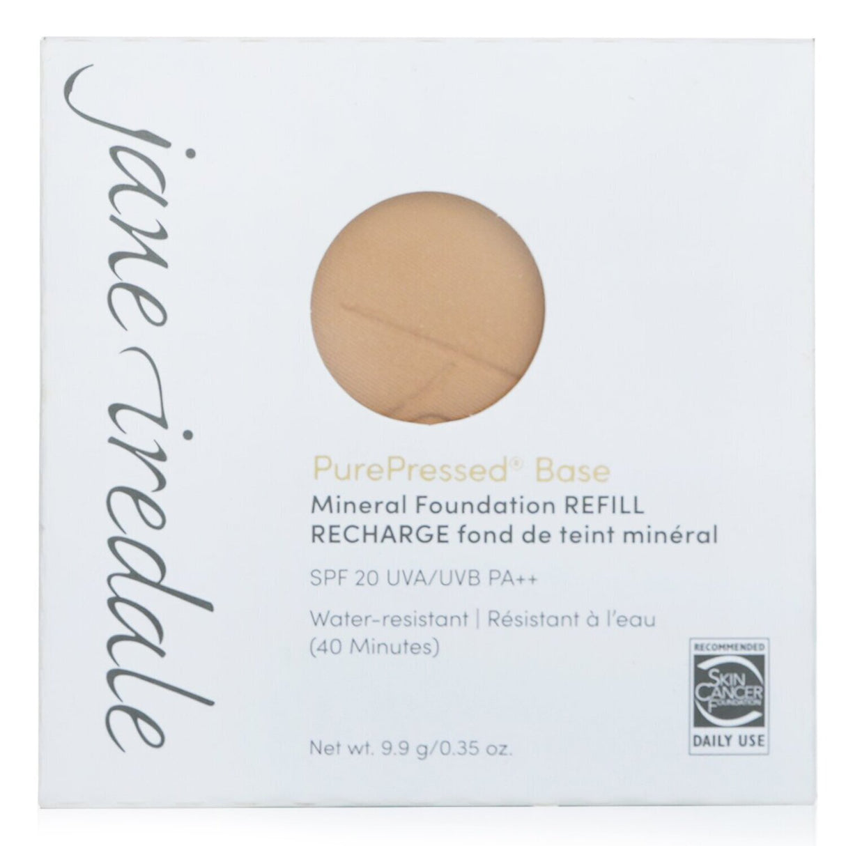 Jane Iredale PurePressed Base Mineral Foundation Refill SPF 20 - Latte 9.9g/0.35