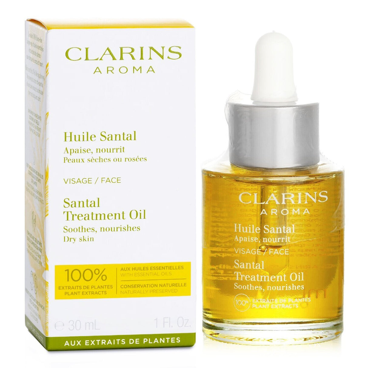 Clarins - Face Treatment Oil - Santal (For Dry Skin) - 30ml/1oz