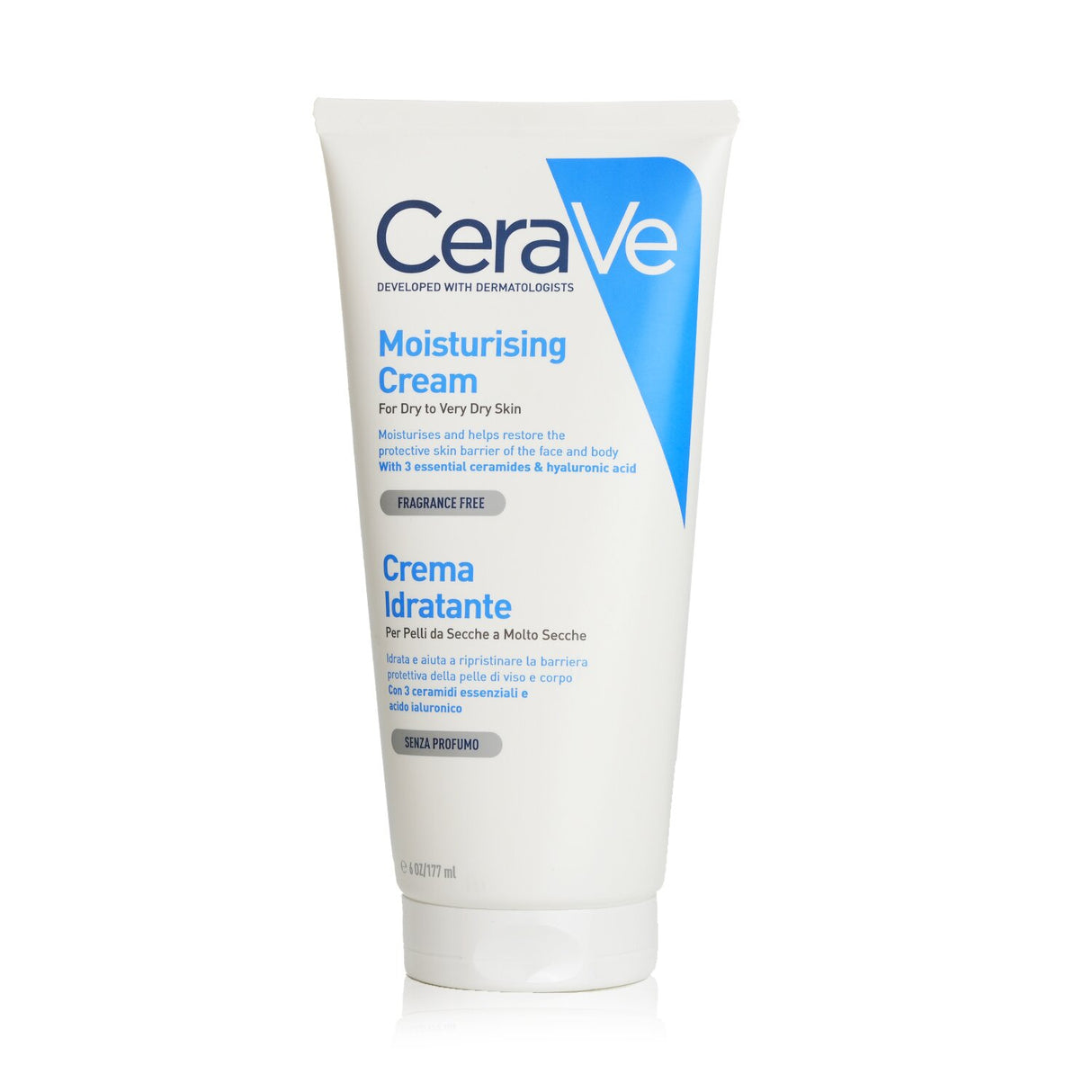 CeraVe - Moisturising Cream For Dry to Very Dry Skin - 177ml/6oz