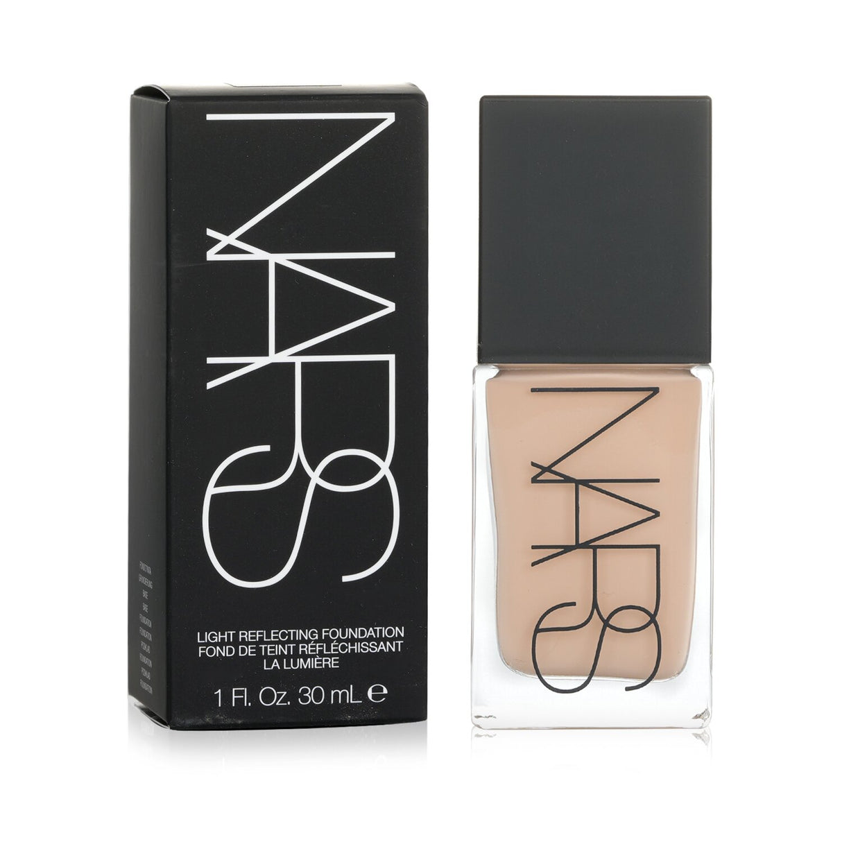 NARS Light Reflecting Foundation in Mont Blanc, vegan formula for medium coverage, enhances skin with a natural finish.