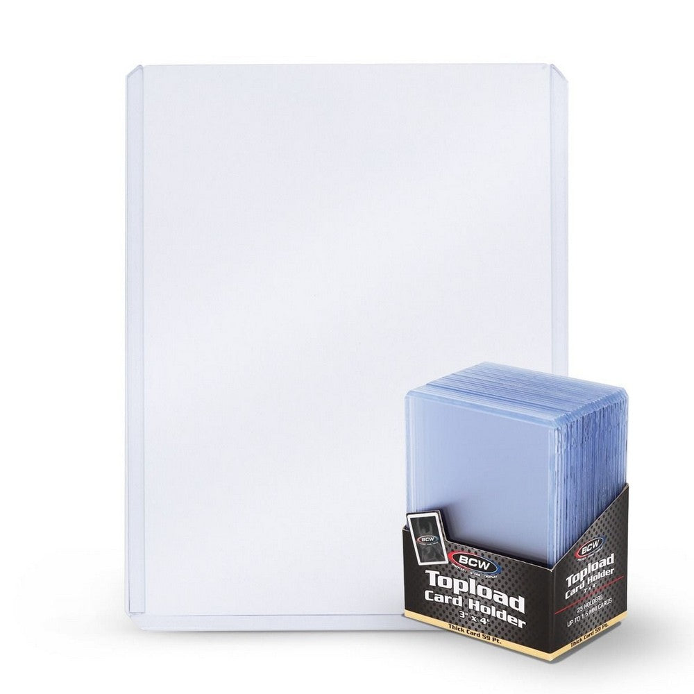 BCW - Toploaders - Topload Holder - 3X4X1.5 Mm-59 Pt. Thick Card - Game Storage