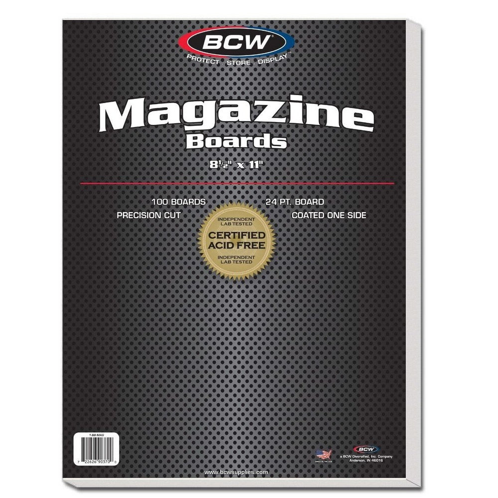 BCW - Boards - Magazine Backing Boards - 8 1/2 X 11 - Gaming Accessory