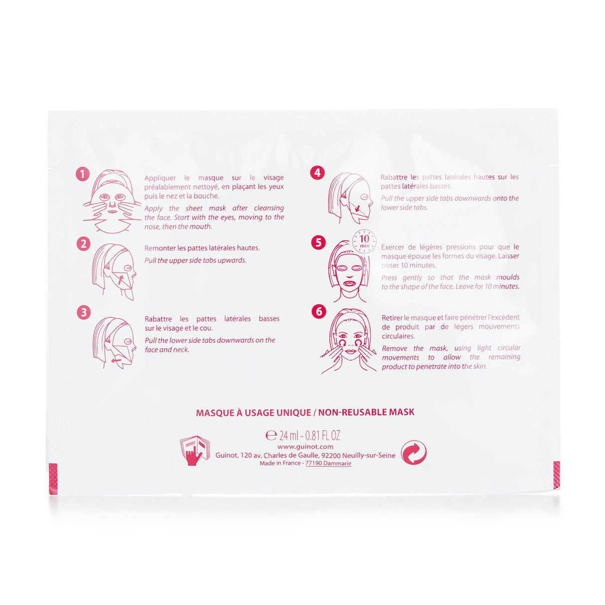 Guinot - Radiance Enhancing Instant Lifting Mask - 4x24ml/0.81oz