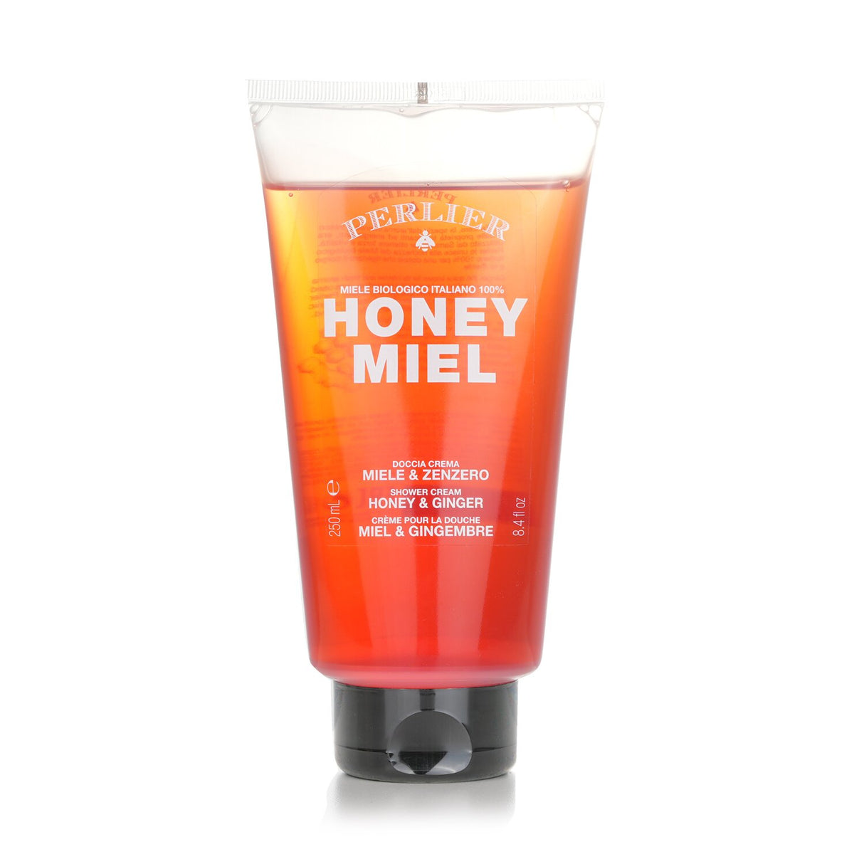 Perlier Honey Miel Honey & Ginger Shower Cream, 250ml, revitalizes skin with honey and ginger for a soft, aromatic cleanse.