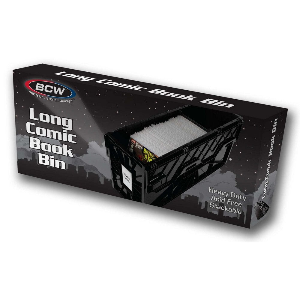 BCW - Comic Bins - Comic Book Bin - Long - Black - Game Storage