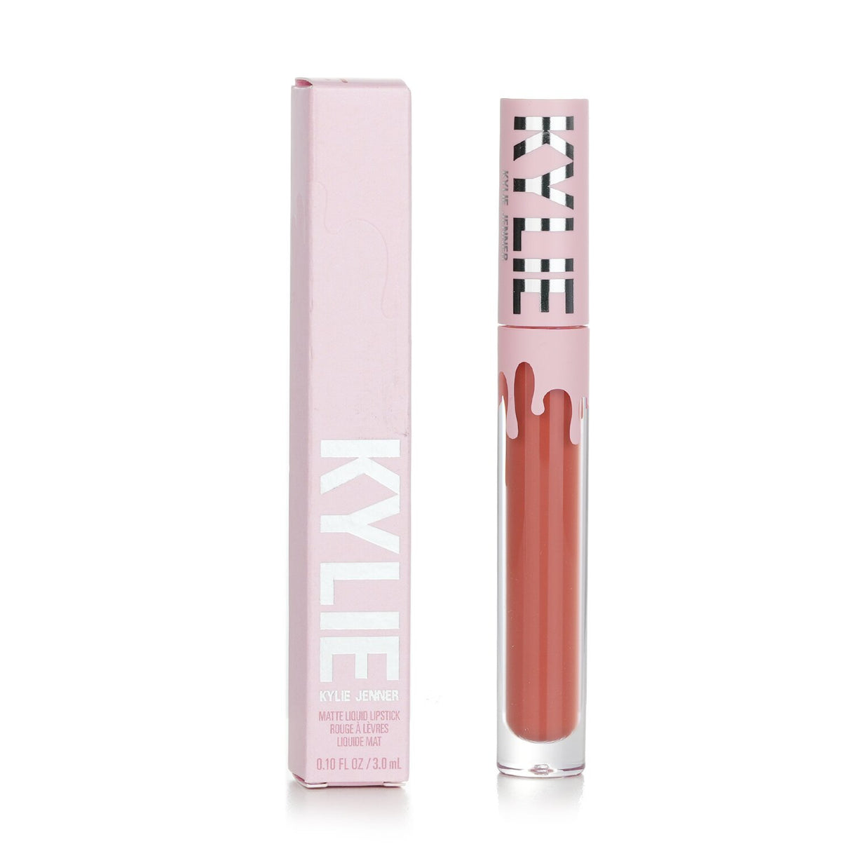 Kylie Jenner's #505 Autumn Matte Liquid Lipstick, 3ml, features a long-lasting, true matte finish with a delightful vanilla scent.