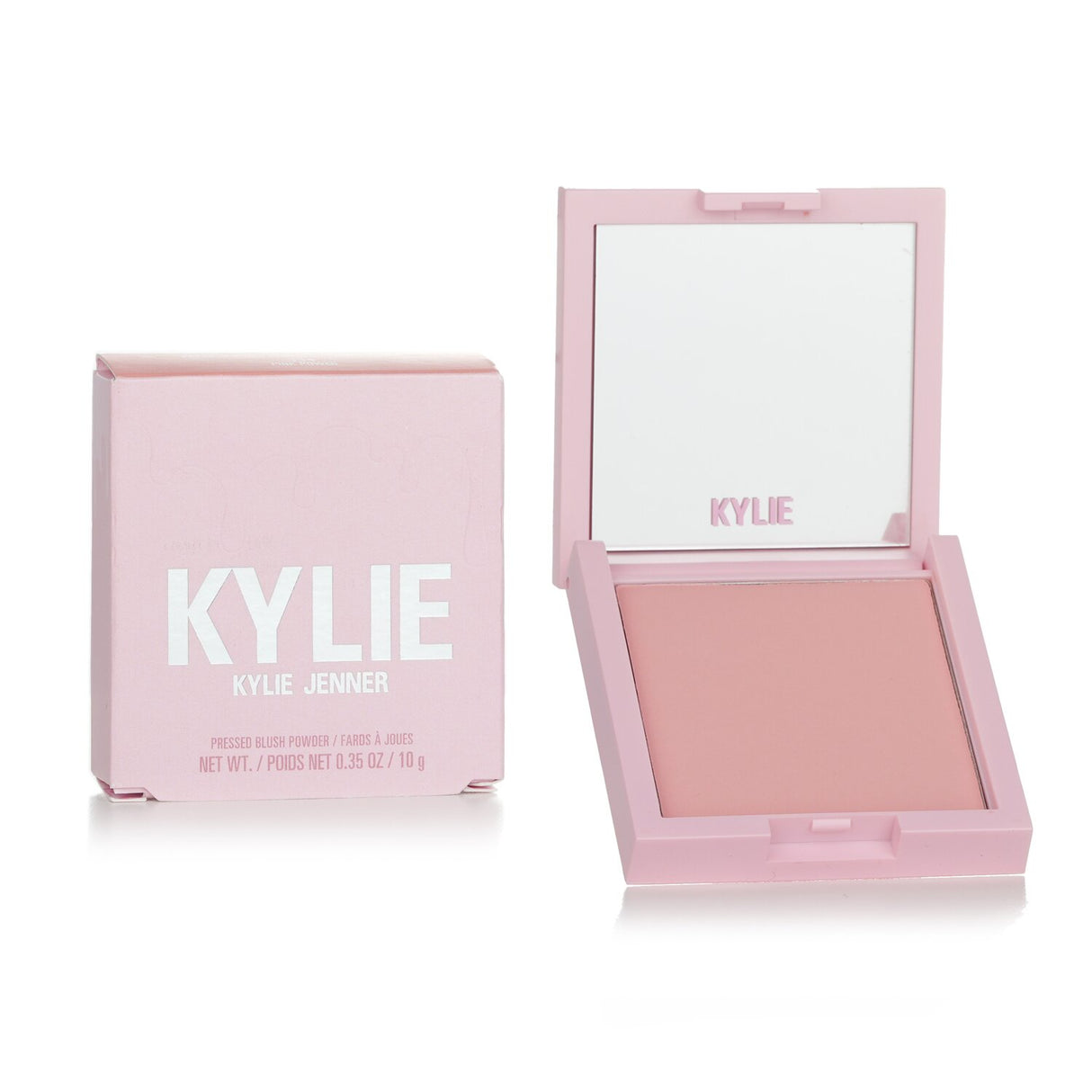 Silky pressed blush powder in #334 Pink Power, providing vibrant, long-lasting color and a smooth, natural finish.