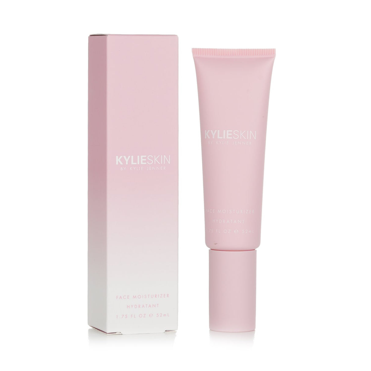 Vegan face moisturizer by Kylie Skin, enriched with Shea Butter and botanical extracts for lightweight, lasting hydration.