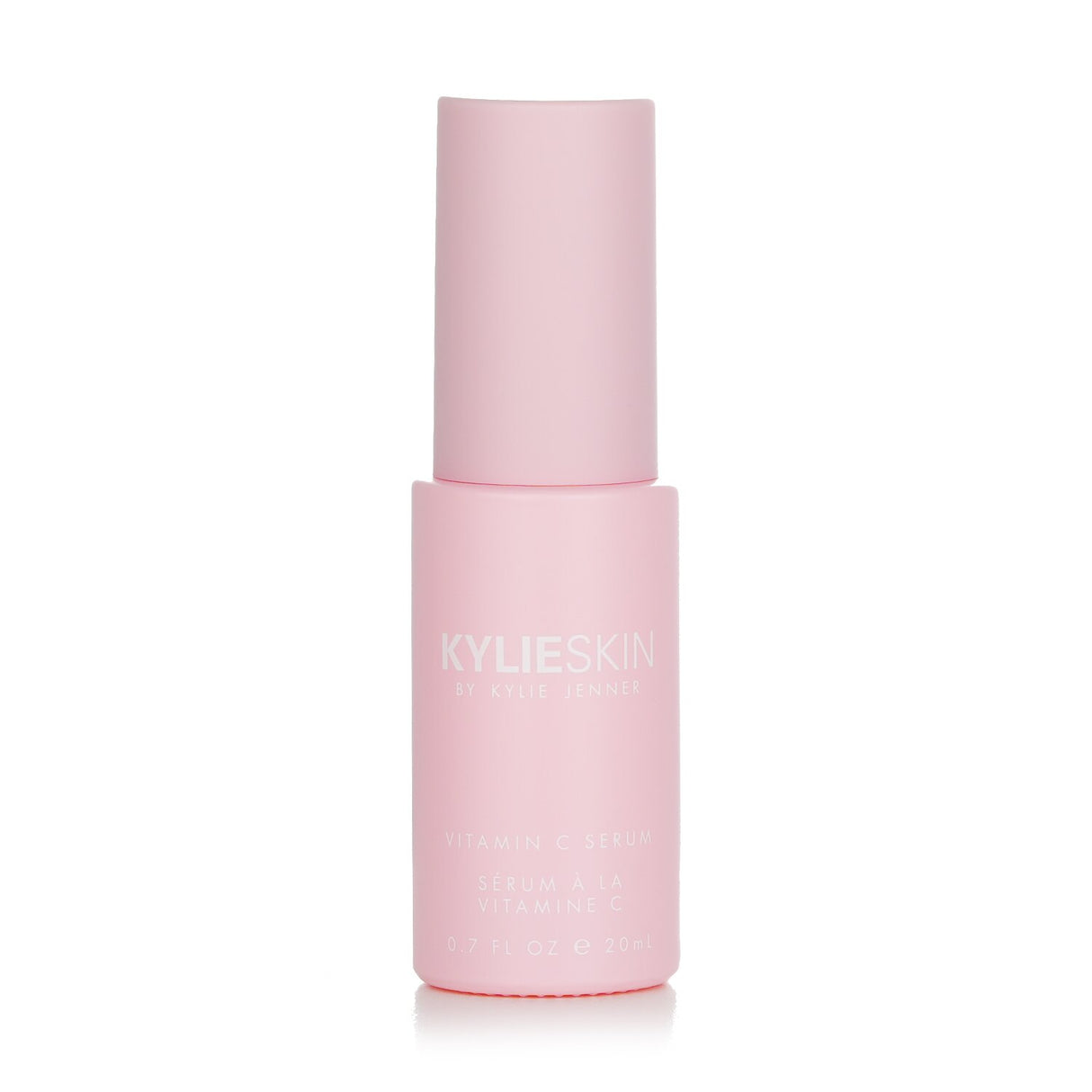 Kylie Skin Vitamin C Serum in a 20ml bottle, brightens and firms skin with vegan ingredients for a radiant complexion.