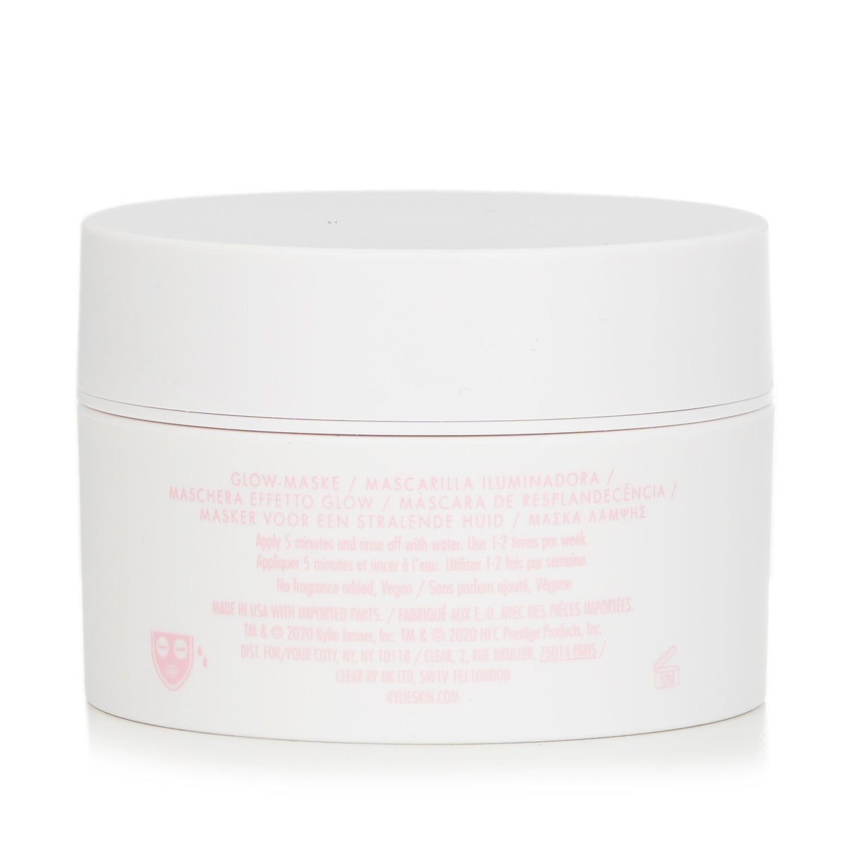 AHA + Enzyme Glow Mask in a 50ml jar, featuring a cooling jelly texture for gentle exfoliation and radiant skin renewal.
