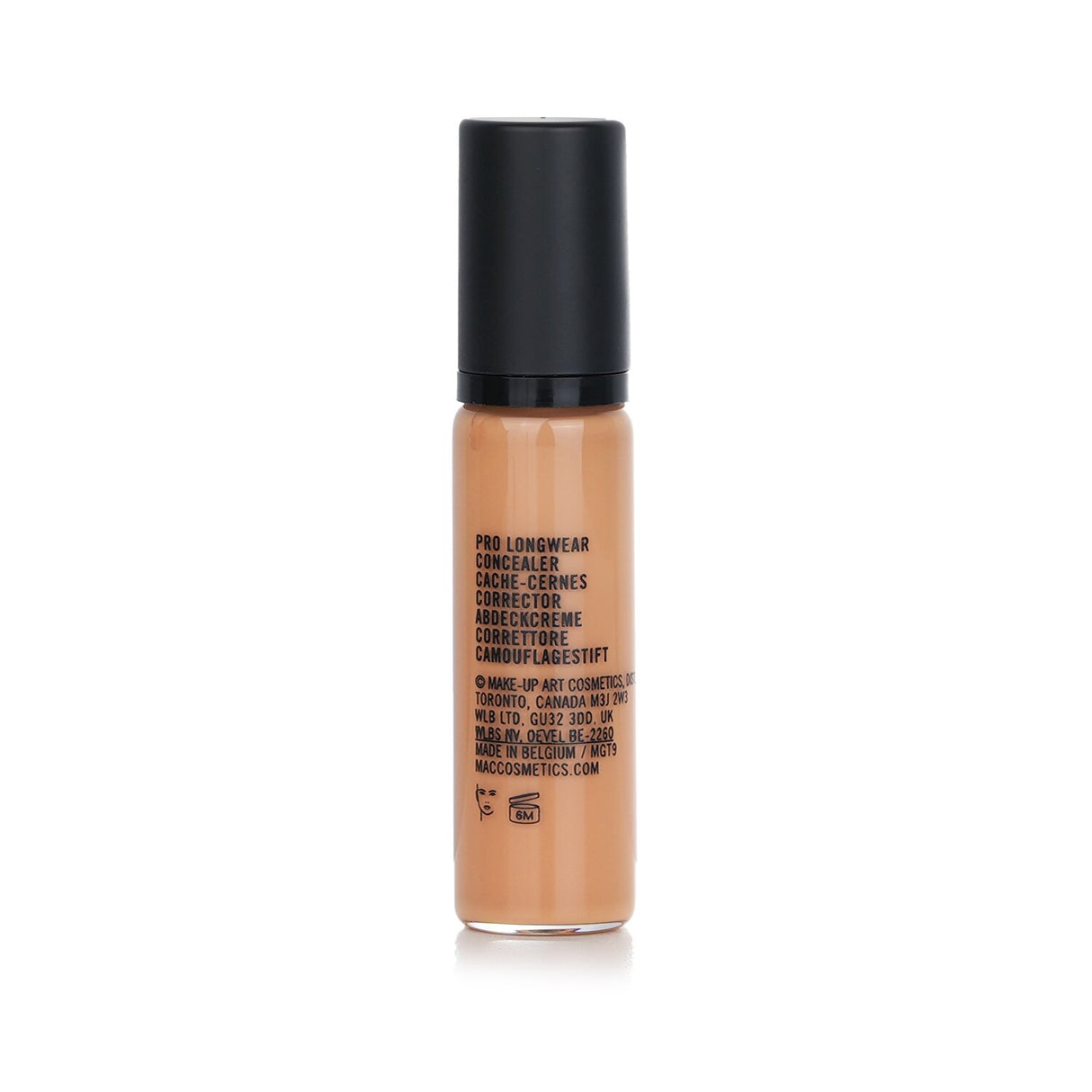 MAC Pro Longwear Concealer in NC42, a lightweight, full-coverage formula ideal for concealing blemishes and dark circles.