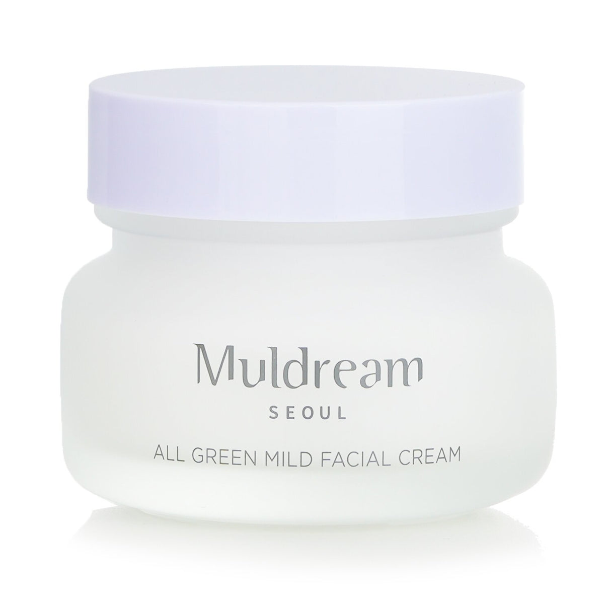 Muldream All Green Mild Facial Cream in a 60ml tube, ideal for sensitive skin, providing hydration and anti-aging benefits.