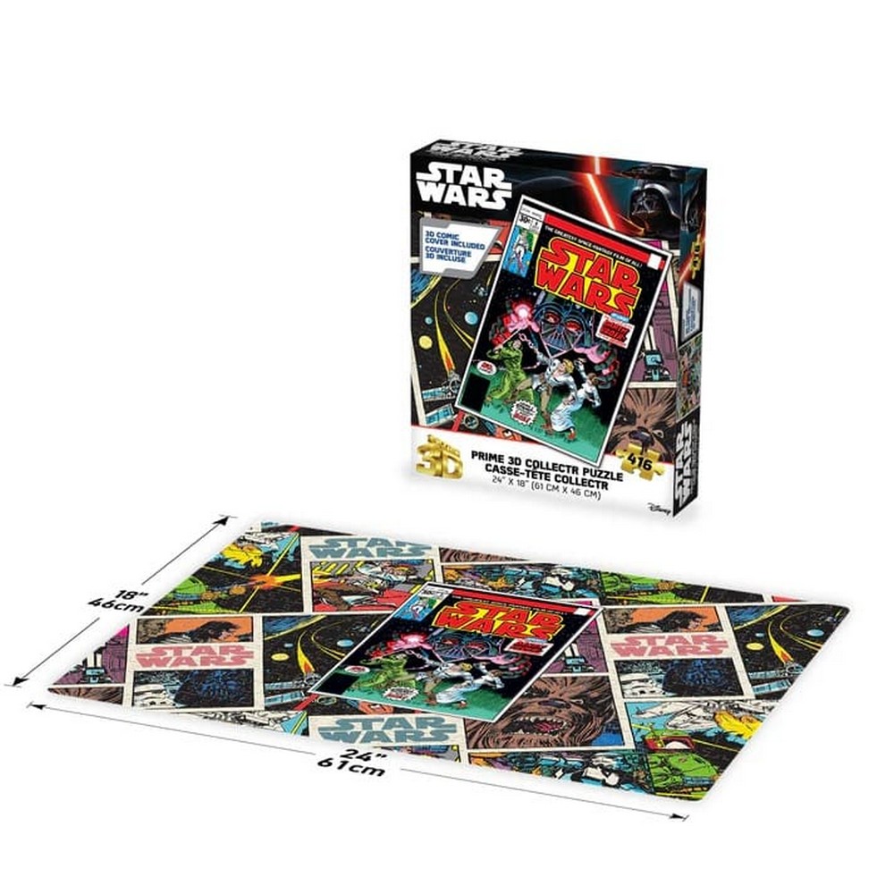 Prime 3D Star Wars Battle With Darth Vader Comic 416 Piece Puzzle