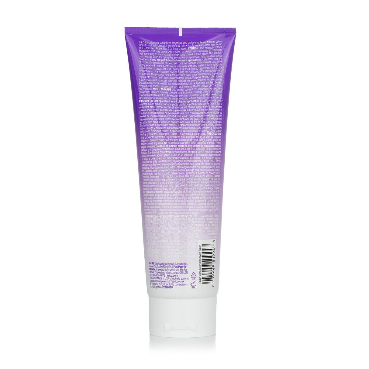 Joico Color Balance Purple Conditioner (Eliminates Brassy/Yellow Tones In Blonde