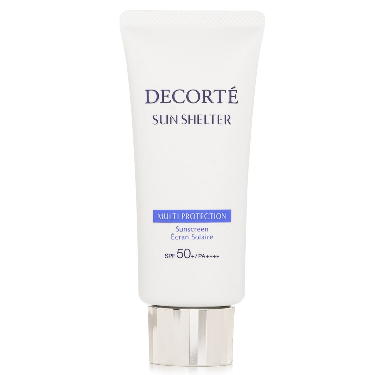 Cosme Decorte Sun Shelter Multi Protection sunscreen in 60ml, offering SPF50+/PA++++ for ultimate daily UV protection.
