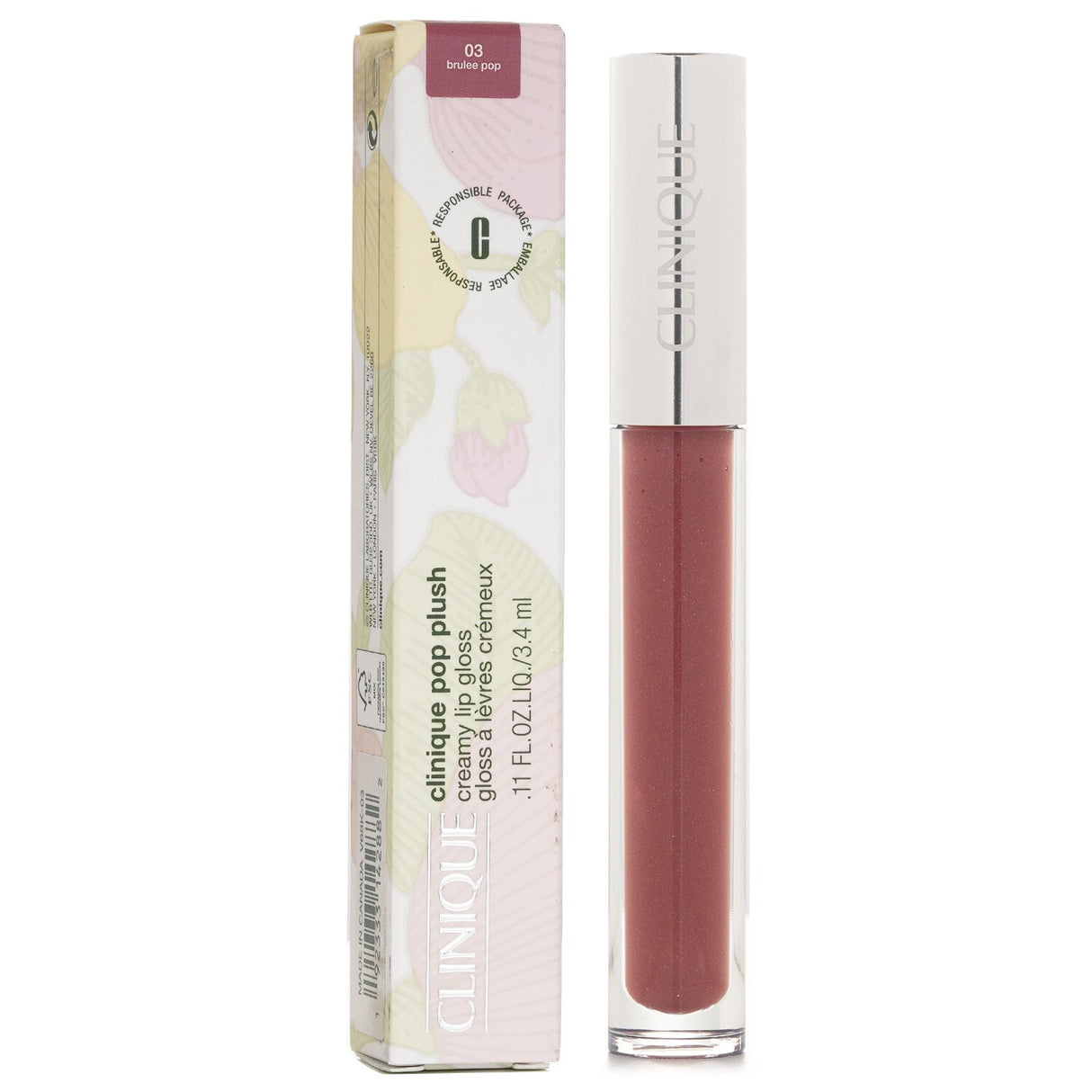 Clinique Pop Plush Creamy Lip Gloss - # 03 Brulee Pop 3.4ml/0.11oz