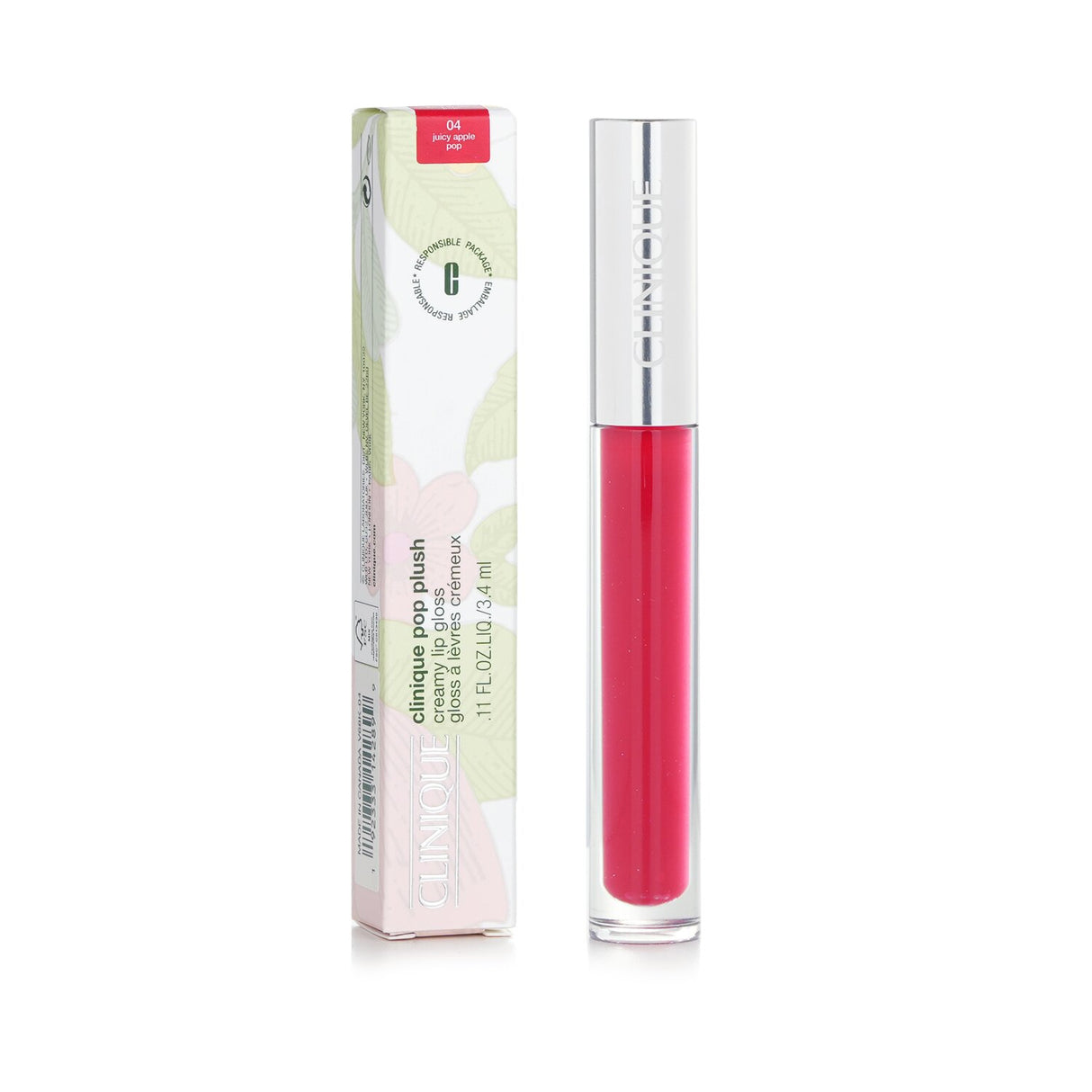 Clinique - Pop Plush Creamy Lip Gloss - # 04 Juicy Apple Pop - 3.4ml/0.11oz