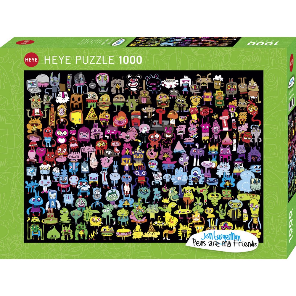 Heye - Burgerman Doodle Rainbow 1000 Piece - Jigsaw Puzzle
