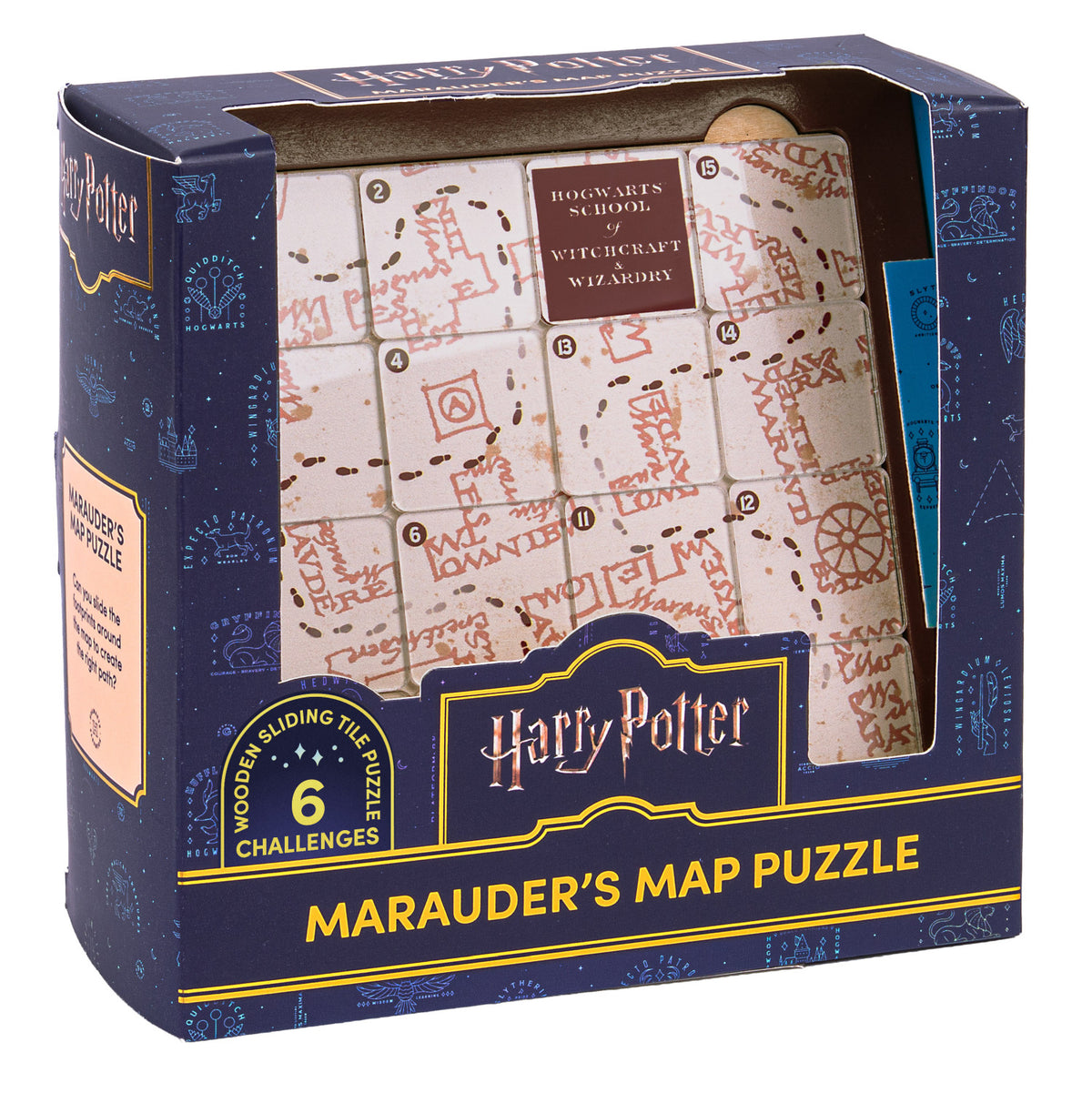 Harry Potter - Marauder's Map Sliding Block Puzzle - Professor Puzzle - Puzzle